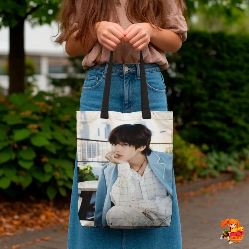 Сумка шоппер с принтом BTS