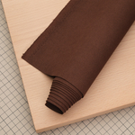 Микрофибра 0,7 мм а-ля велюр, цвет темно-коричневый, лист 140*50 см