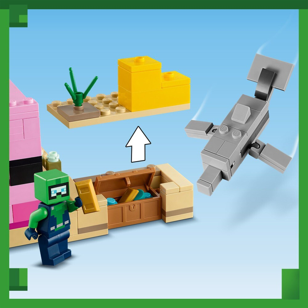LEGO Minecraft — Дом Аксолотля 21247 / артикул   21247  / GTIN 5702017415826