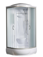 Душевая кабина RIVER  REIN 80/24 MT 80х80 см,  матовое стекло, поддон средний, с крышей