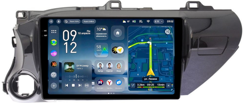 Магнитола для Toyota Hilux 8 2015-2023+ - Teyes CC4-PRO монитор 10.36" 2K QLED на Android 13, Быстрейшая, Snapdragon 778G, ИИ, CarPlay, DSP, 4G SIM-слот