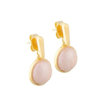 Серьги Possebon Pearl Quartz Rose A1995.9 R/G