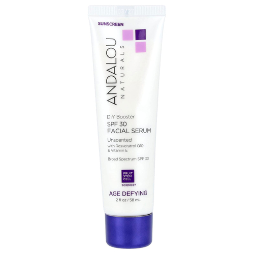 Andalou Naturals, омолаживающая сыворотка для лица, SPF 30, без запаха, 58 мл (2 жидк. унции)