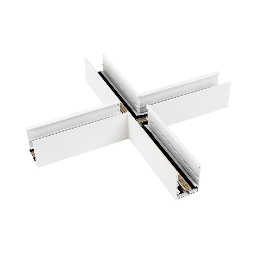 Коннектор крестовой MAG-CON-4563-X90 (WH) (Arlight, IP20 Металл, 5 лет) 026930
