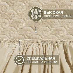 Наматрасник BlessLight стеганный защитный "Овечка" 120х200 см.