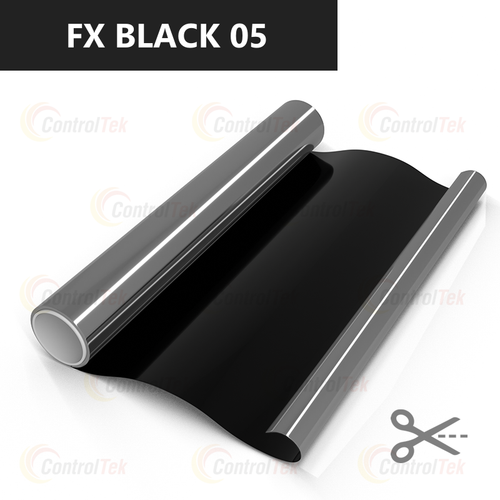 Пленка тонировочная металлизированная с зеркальным эффектом FX Black 05 ControlTek, на отрез