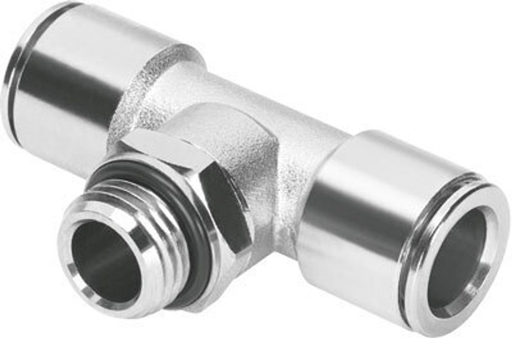 NPQM-T-G14-Q6-P10 Тройник с цанговым зажимом и резьбой