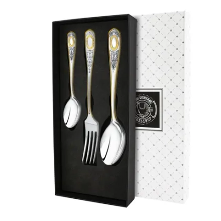 Набор стол. №1 посеребр.+футляр КМ0900306