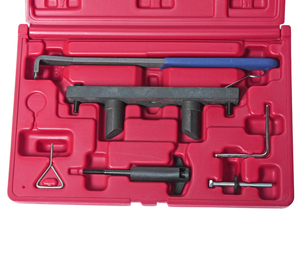 Набор фиксаторов распредвала с приспособлением для натяжения ремня ГРМ (VW AUDI 2.0 FSI) JTC