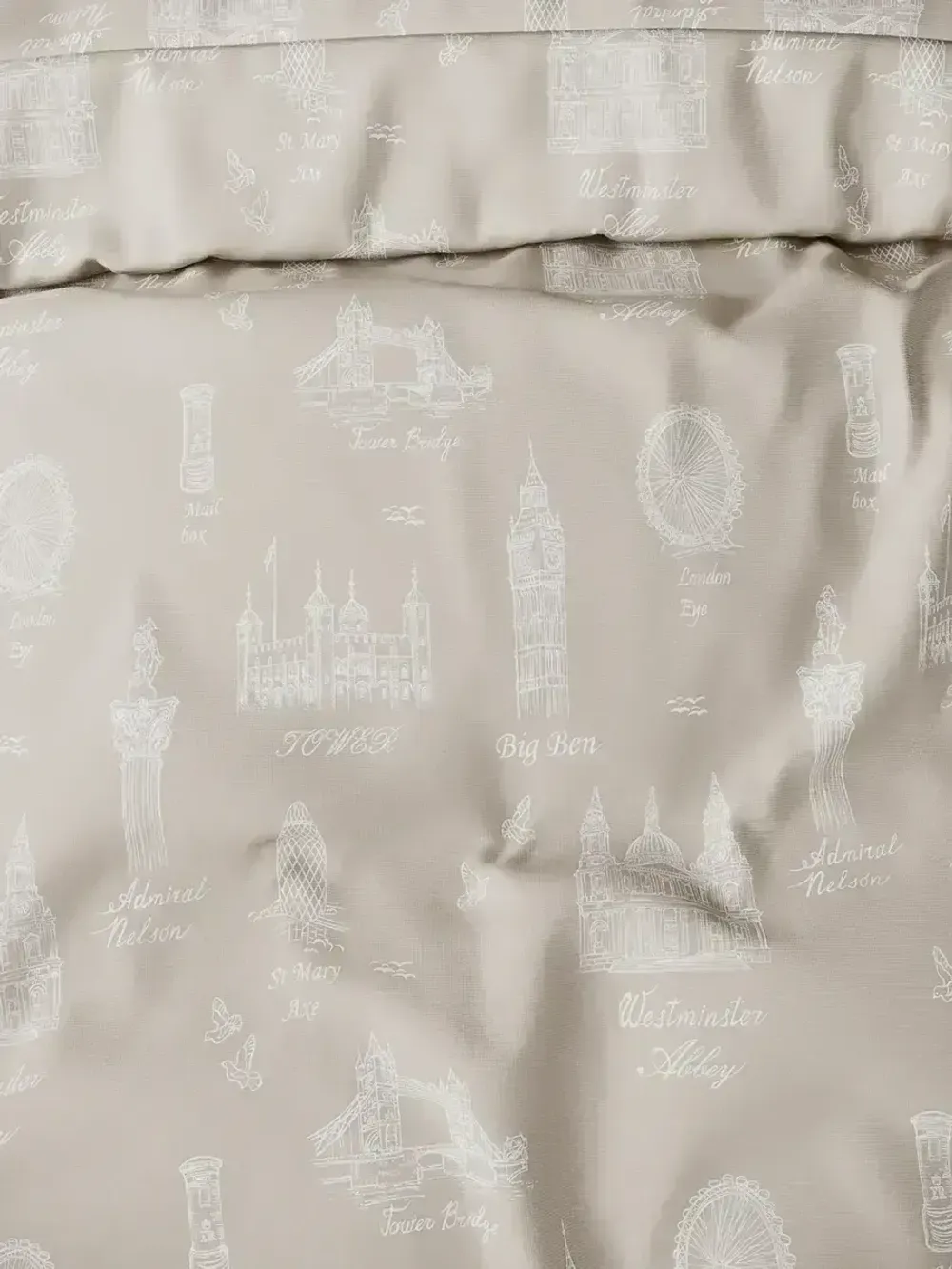 Наволочка комплект 2шт перкаль Сказка "Туманный альбион" 40х40 см на молнии