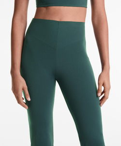 OYSHO Компрессионные брюки клеш Flare Compressive Raise Up, бирюзовый