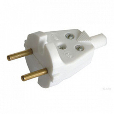 Вилка 6А В6-215 250В (с кембриком) Bylectrica