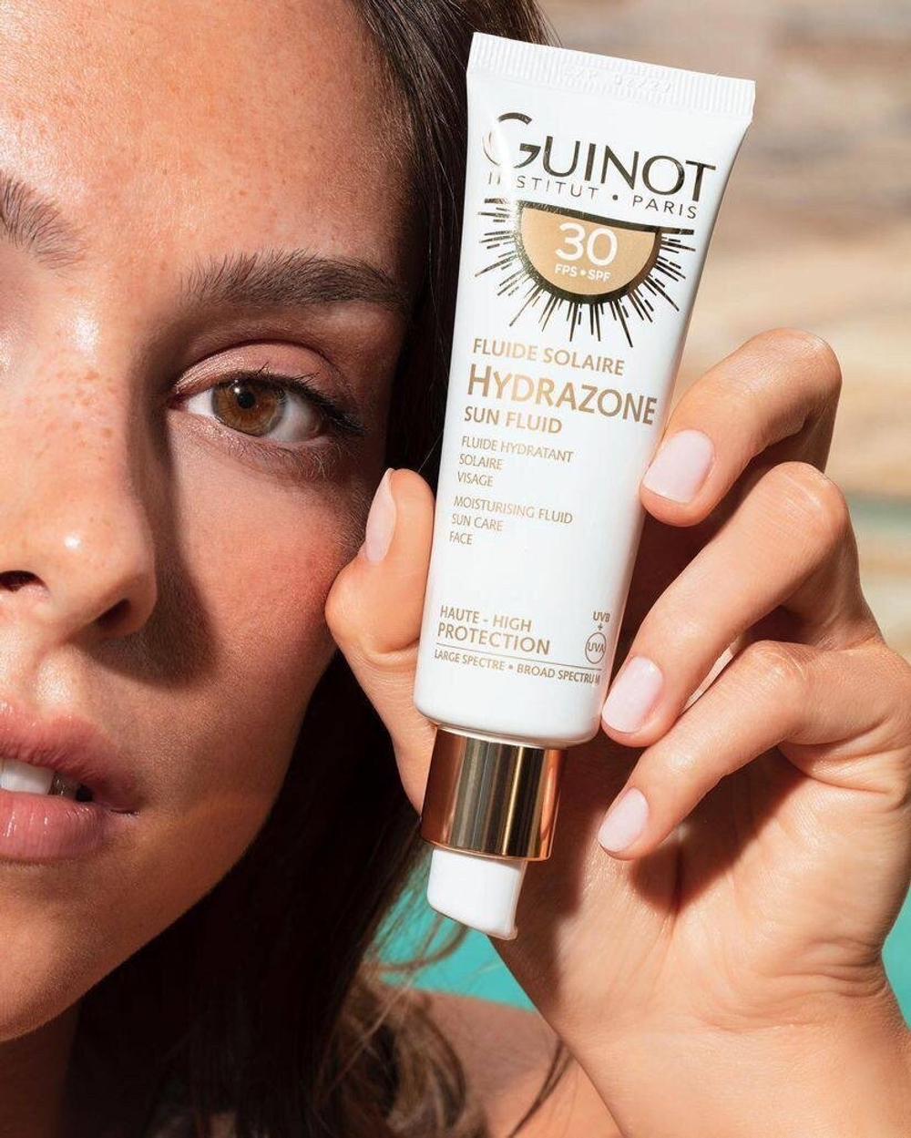 Флюид Guinot Hydrazone, SPF 30, для всех типов кожи, защита от солнца, 50мл