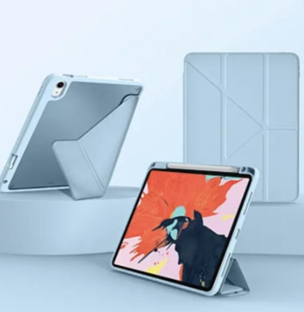 Чехол-книжка WIWU Protective Case для Apple iPad 10.9"/11" (2018-2021) (полиуретан с подставкой) (голубой)