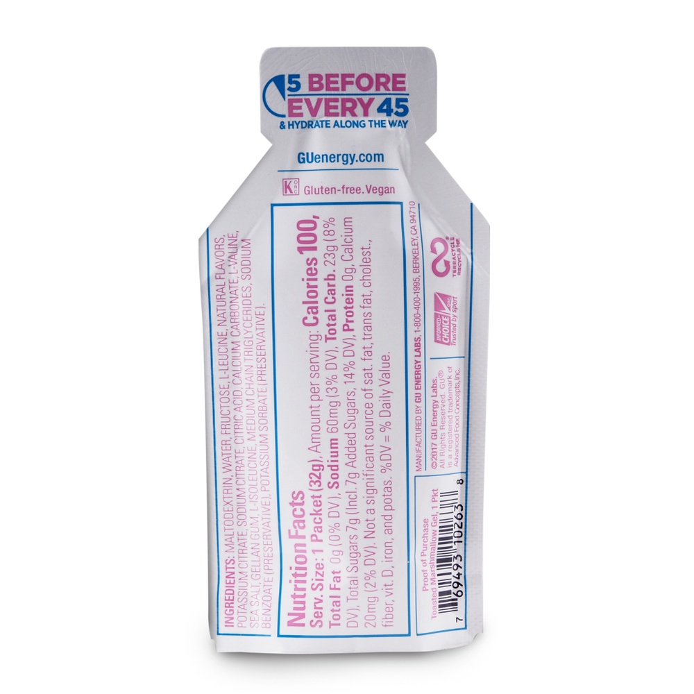 Гель энергетический GU ENERGY GEL (зефир), 32г 4шт
