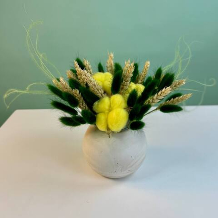 Кашпо из сухоцветов "Осенняя гармония"