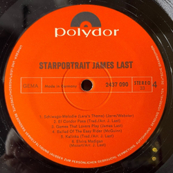Винтажная виниловая пластинка LP Джеймс Ласт James Last Starportrait (Germany 1971)