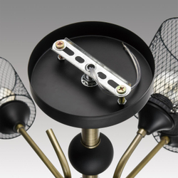 8191/9C COUNTY LN26 306 черный/античная бронза/черный металл Люстра потолочная Е27 9*60W 220V ABRIS