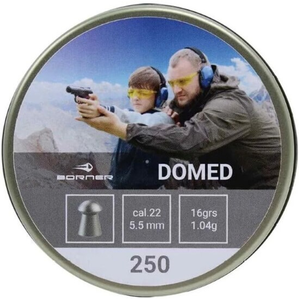 Пули Borner " Domed", кал. 5,5 (250 шт.) 1,04гр.
