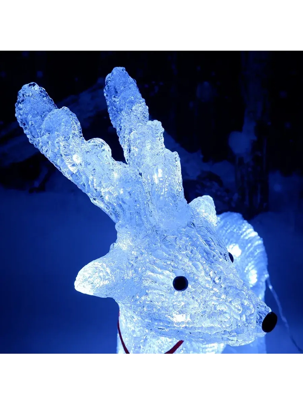 Новогодний олень светодиодный светящийся