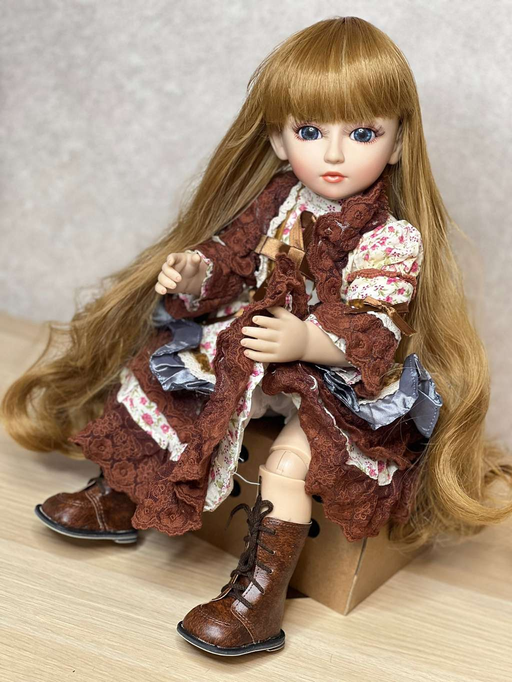 Кукла Реборн виниловая, шарнирная 45см в пакете (FA-441)