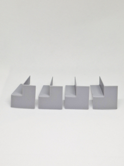 Внутренний угол для плинтуса с прямым профилем 66*13мм - 4 шт.