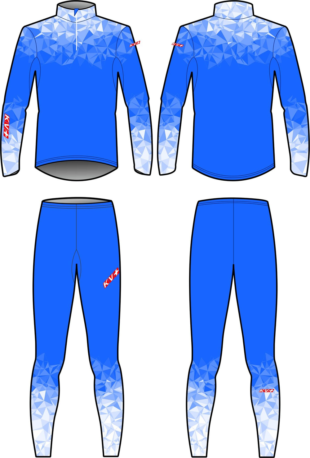 Гоночный комбинезон KV+ TORNADO, blue\white, детский 23V118.20J