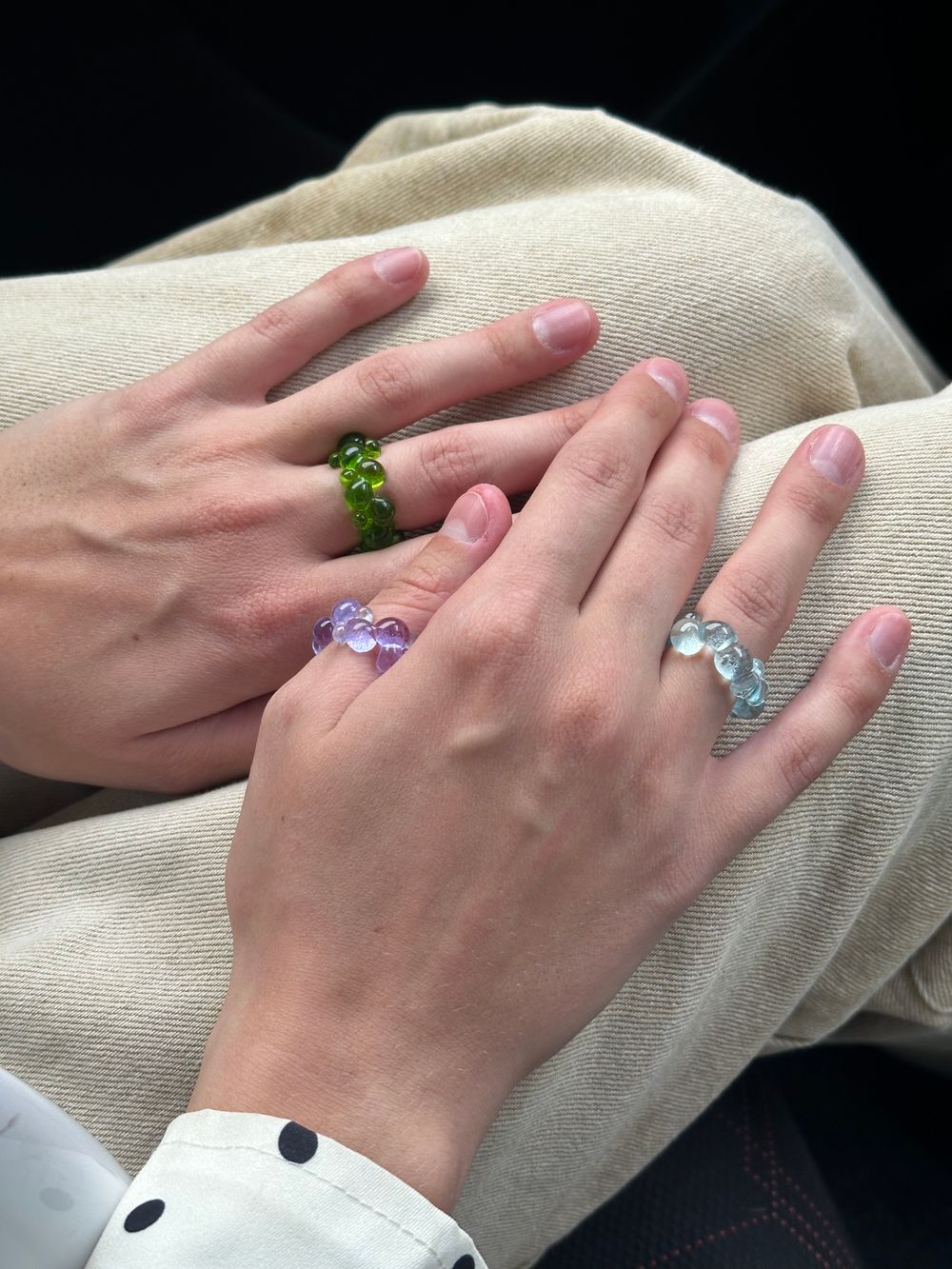 Кольцо Bubble, стекло