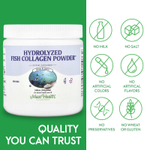 Maxi Health, Hydrolyzed, порошок из рыбьего коллагена ™, 155 г (5,46 унции)