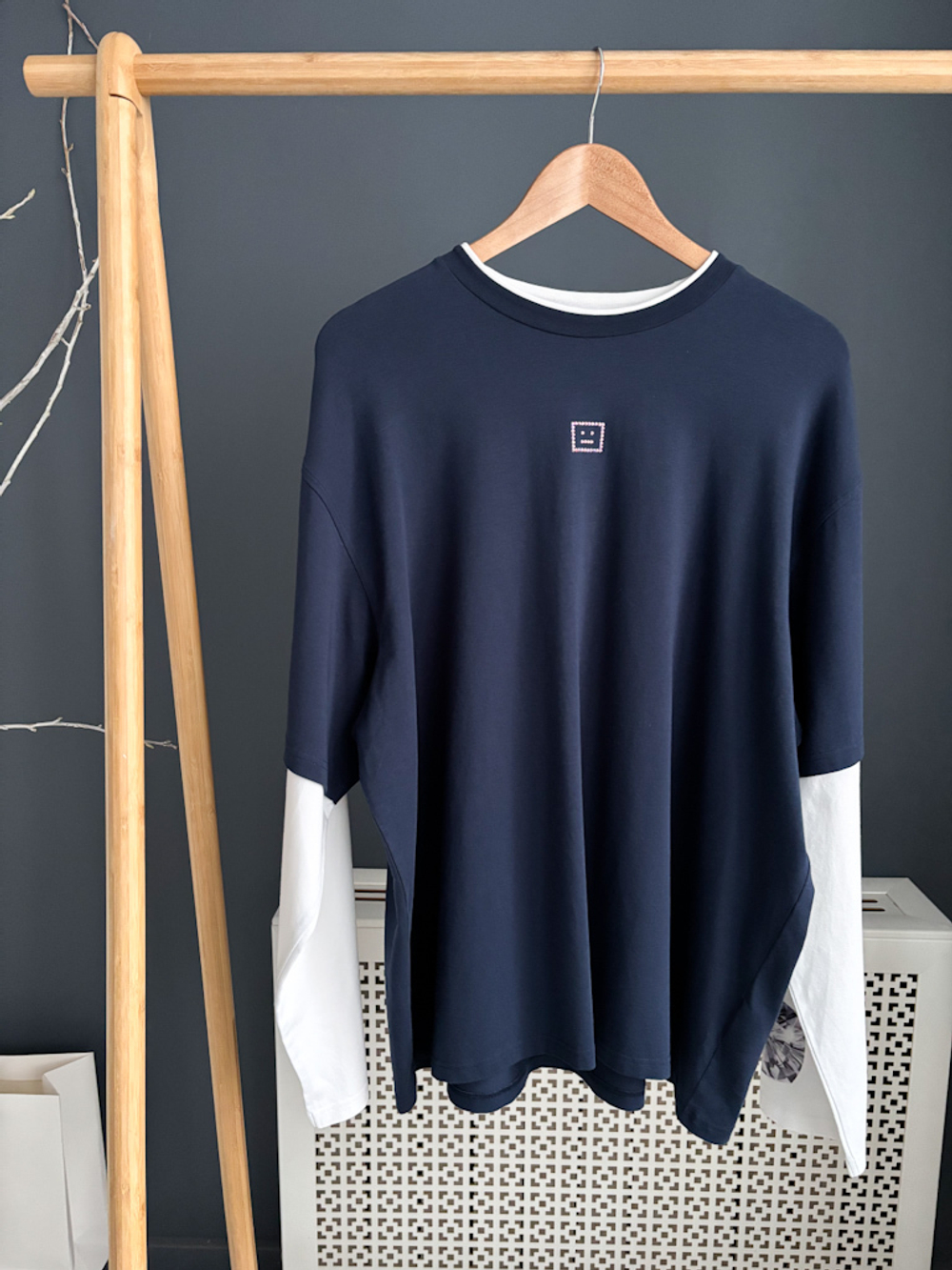 Хлопковый лонгслив Acne Studios, L