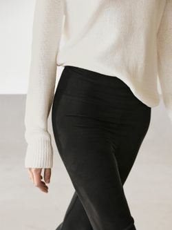 Massimo Dutti Легинсы из смесовой шелковой ткани, черный