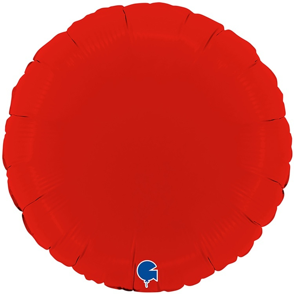 Фольгированная фигура, круг 18"/46СМ Пастель Matte Red