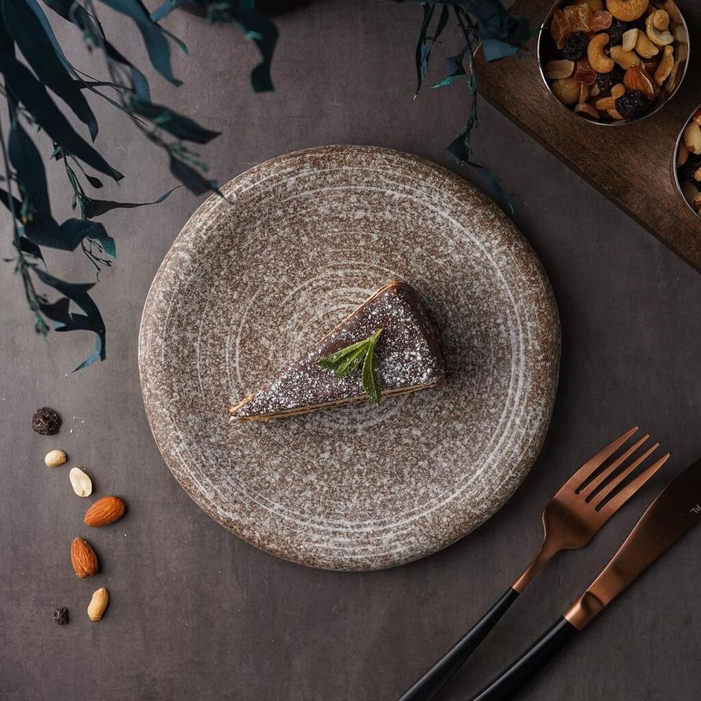 Блюдо круглое d 20,2 см h2,5 см Brown Untouched Taiga P.L. Proff Cuisine [1]