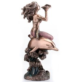Veronese WS-1336 Статуэтка «Русалка на дельфине»
