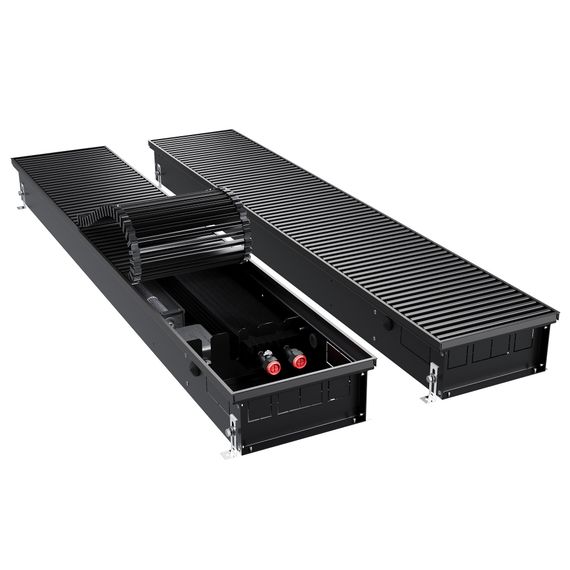 Конвектор внутрипольный Royal Thermo ATRIUM TURBO-110/250/2100-DG-U-BL