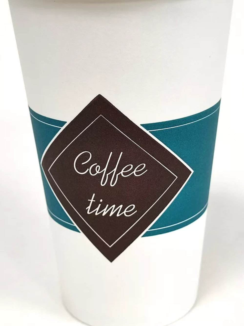 Стакан ГН 400 мл (d-90 мм) бумажный "Coffee time" (50/1000 шт.) ЛигаПак