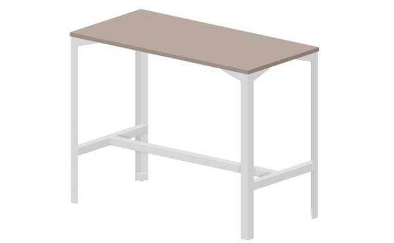 Высокий стол 138х68х105см, столешница 2,5см