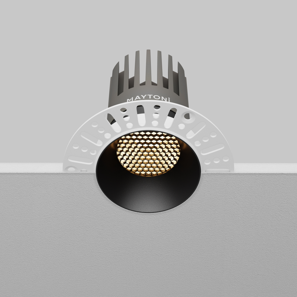 Встраиваемый светодиодный светильник Maytoni Dip DL121-15W-3K-TRS-B