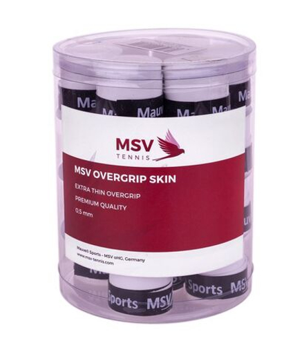 Намотки теннисные MSV Skin Overgrip 24P - white