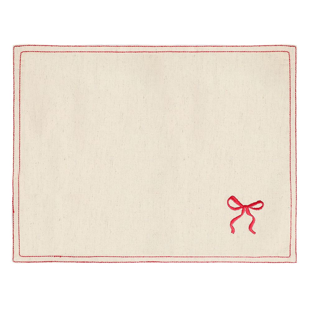 Салфетка под приборы Fancy Bows бежевого цвета из коллекции Essential, 35х45 см