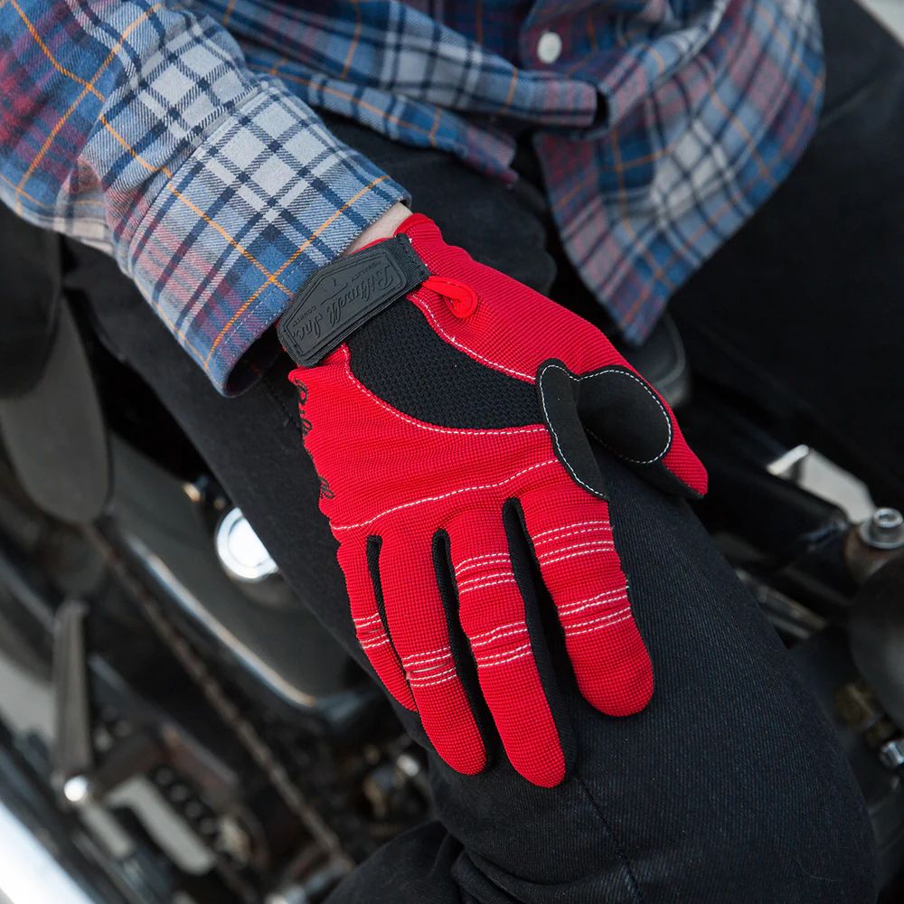 Moto Gloves / Красно-черный
