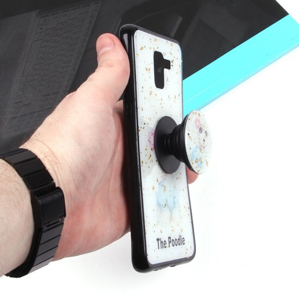 Чехол ТПУ с попсокетом для Samsung Galaxy J6 (2018), 010898