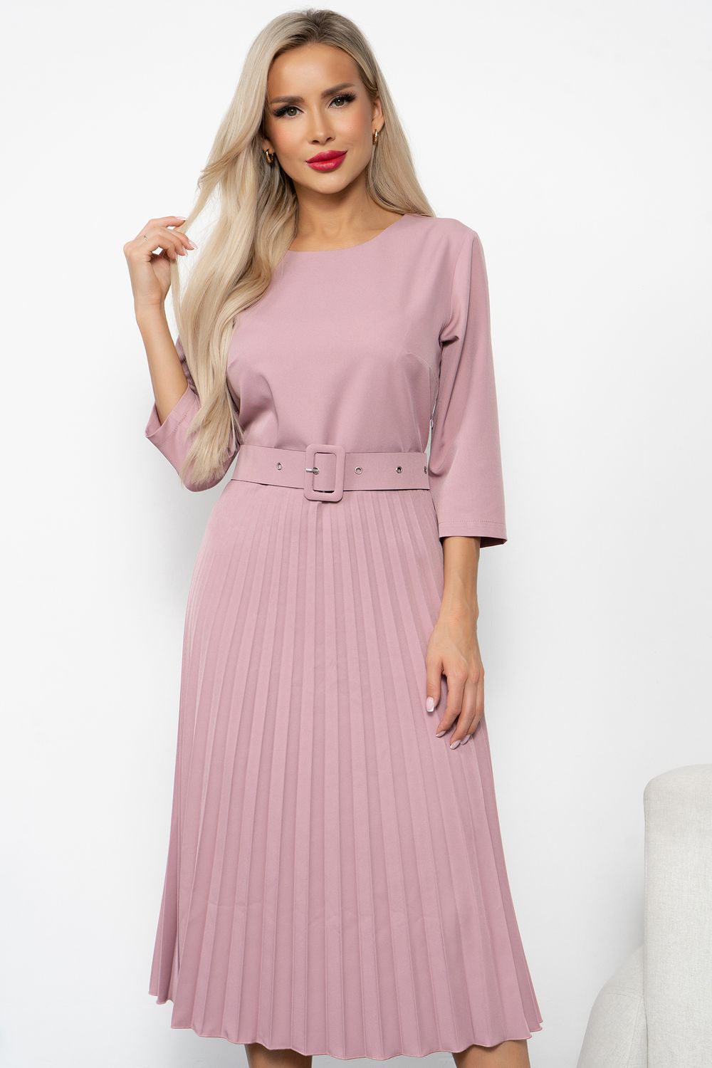 Платья Агния (пудровый)-52р-р Р11-1220/3 Nikol