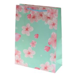 GAEM Пакет подарочный L (бумага 210г/м2, блок 12шт), L30 W12 H40 см, 4в.