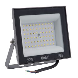 ULF-F23-50W-6500K IP65 160-240V GREY Прожектор светодиодный. Дневной свет 6500K. Корпус серый. TM Uniel