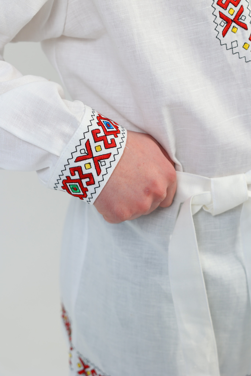 Рубашка мужская с поясом