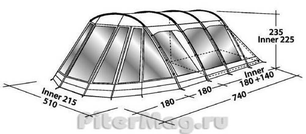 Палатка Outwell Clear Lake [110143]