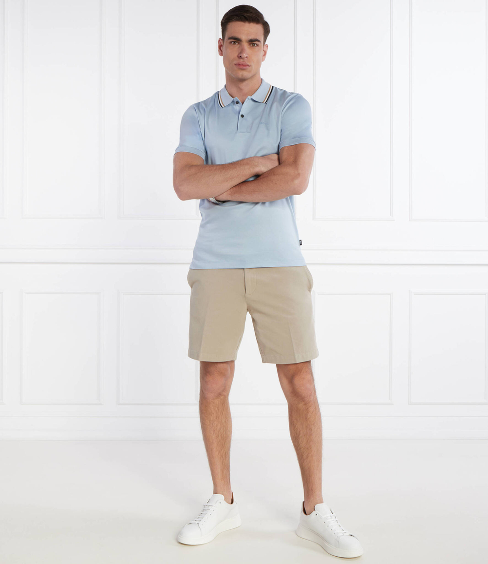 Поло Penrose 38 BOSS BLACK - голубой(50469360)