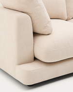 Диван Gala 4-местный из бежевого шенилла