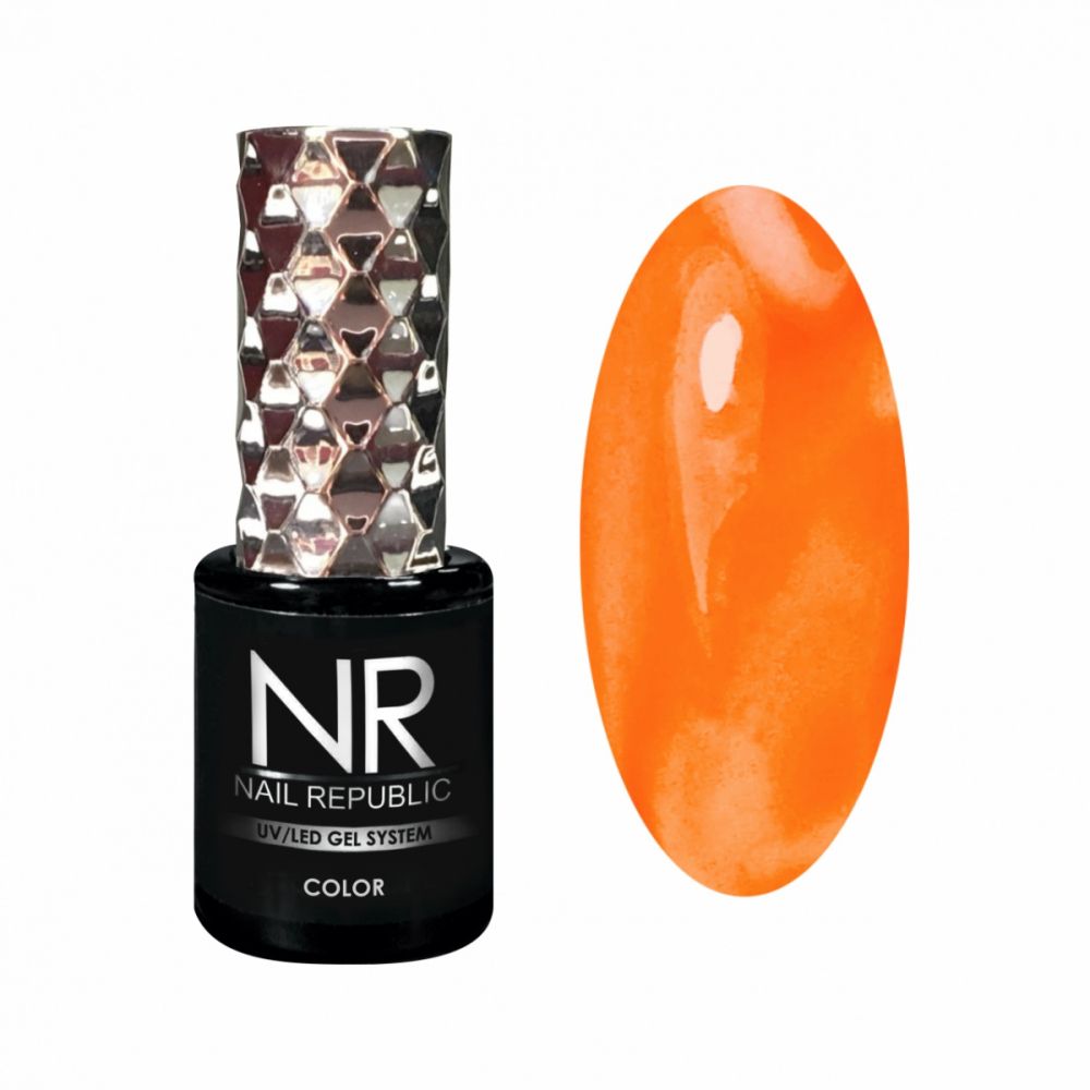 Nail Republic Гель-лак 562 Витражный оранжевый, 10 мл